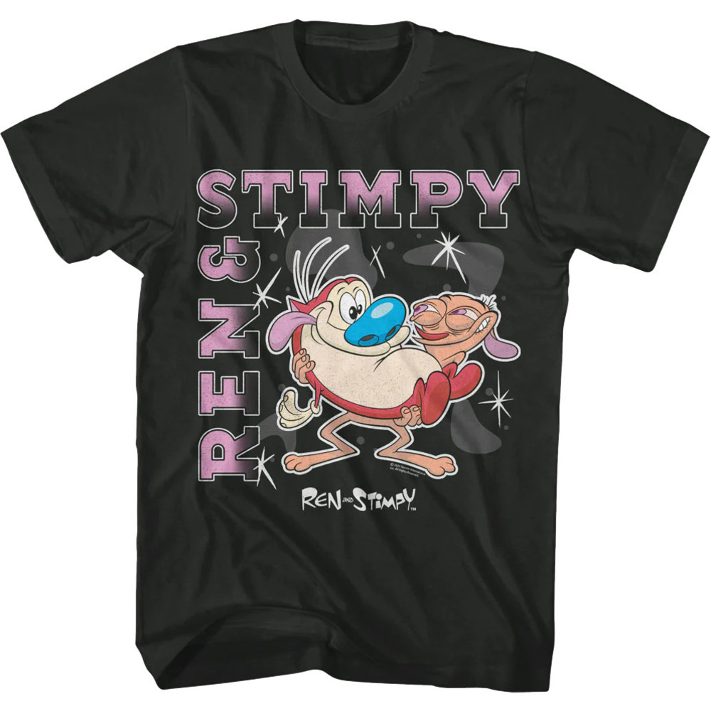 Shapes And Sparkles Ren And Stimpy Tshirt